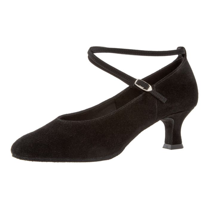 Diamant Damen Tanzschuh Standard 075-068-001 schwarz Velourleder