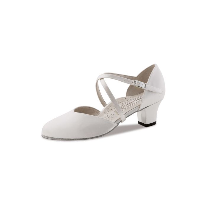 Werner Kern Damen Brautschuh Felice Satin weiß 4,5 LS Satin weiß