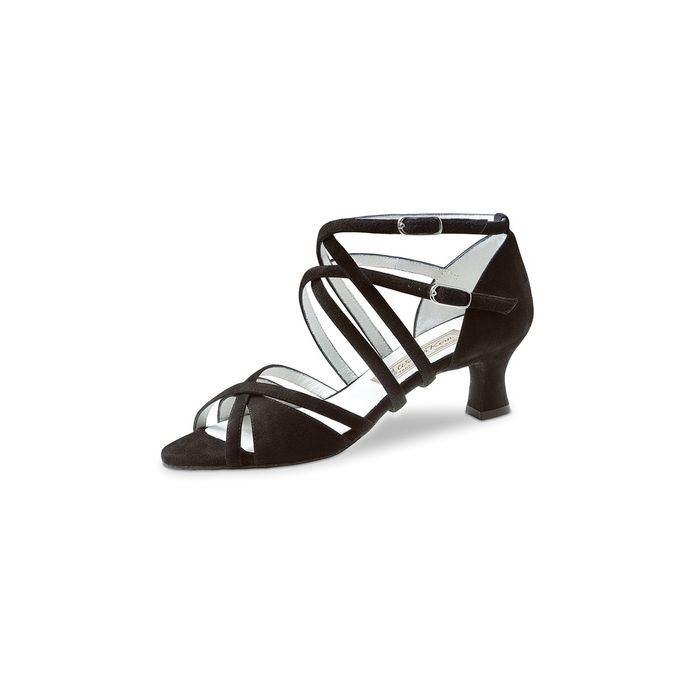 Werner Kern Damen Tanzschuh Niki 5,5 Samtziege schwarz