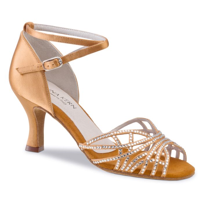 Anna Kern Damen Tanzschuh 700-60 bronce Satin bronce