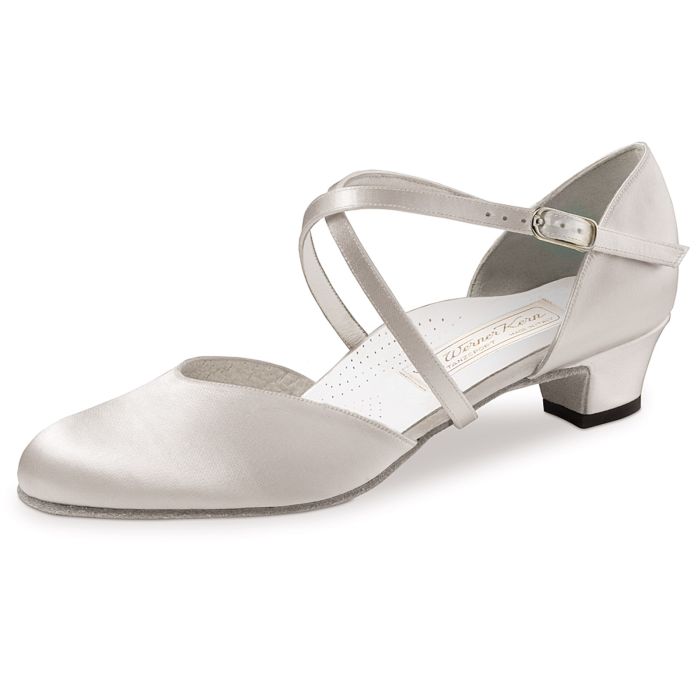 Werner Kern Damen Brautschuh Felice Satin weiß LS 3,4 Satin weiß