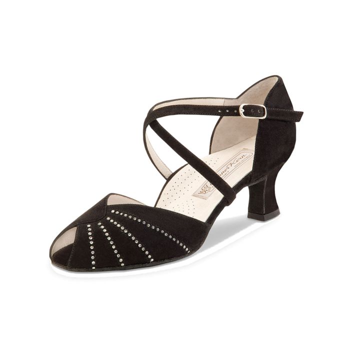 Werner Kern Damen Tanzschuh Sonia Samtziege schwarz